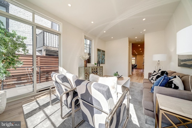 interior space featuring light hardwood / wood-style flooring