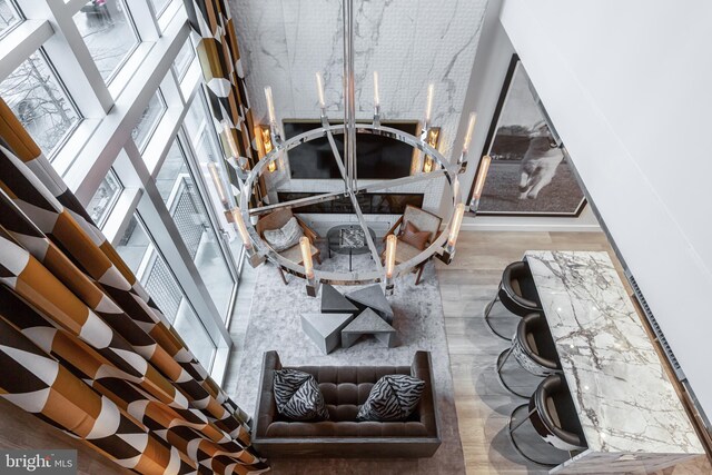 room details featuring hardwood / wood-style flooring