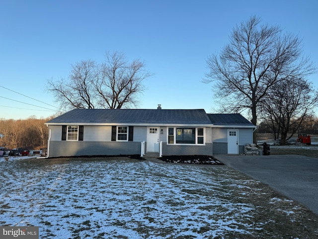 view of ranch-style house