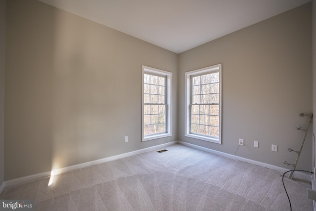 view of carpeted empty room