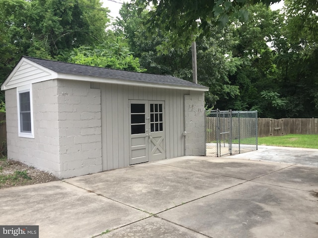 view of outbuilding