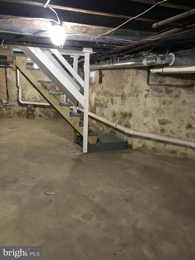 view of basement