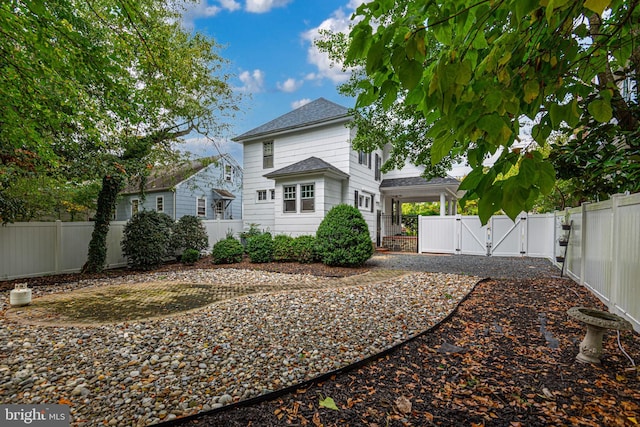 view of rear view of property