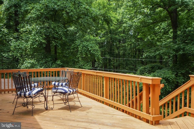 view of deck