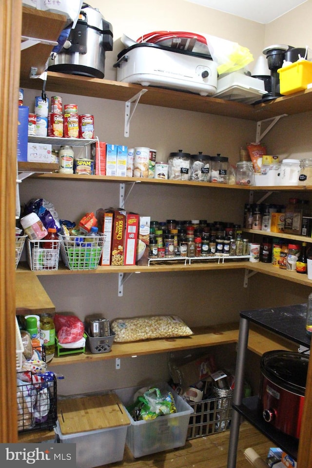 view of pantry