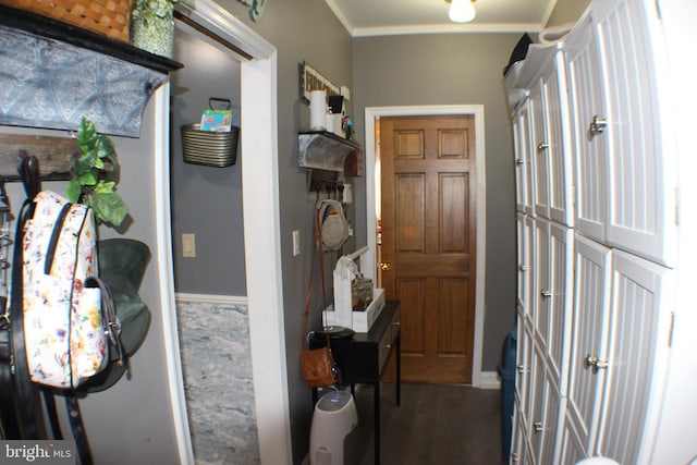 interior space featuring wood-type flooring