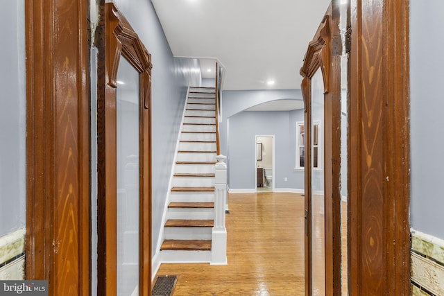 interior space featuring light hardwood / wood-style flooring