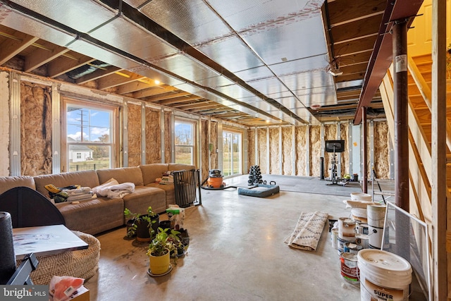 miscellaneous room featuring concrete flooring