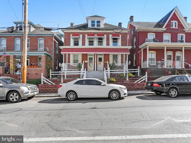 multi unit property with covered porch