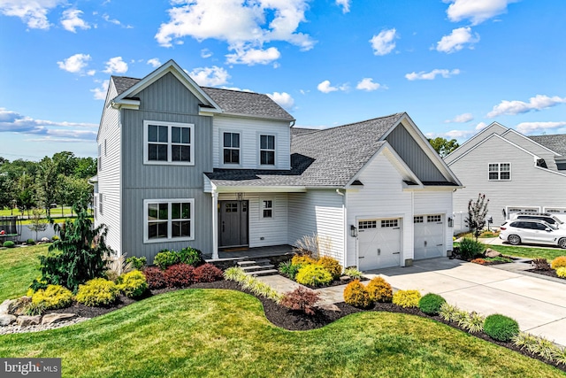 front of property with a front yard