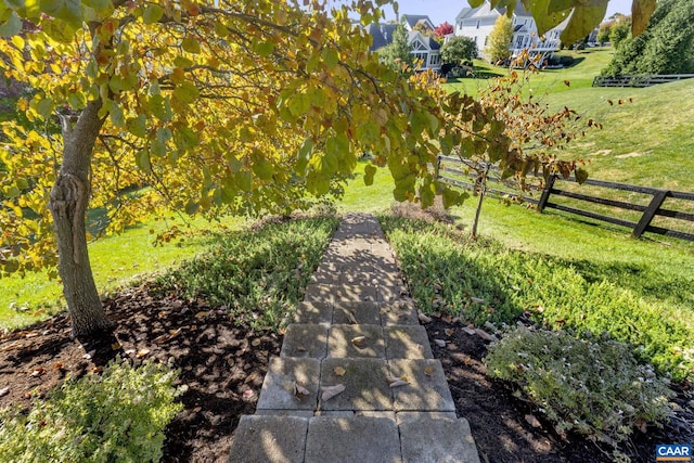 surrounding community featuring a lawn