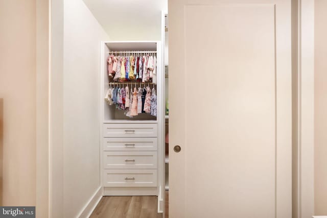 view of closet