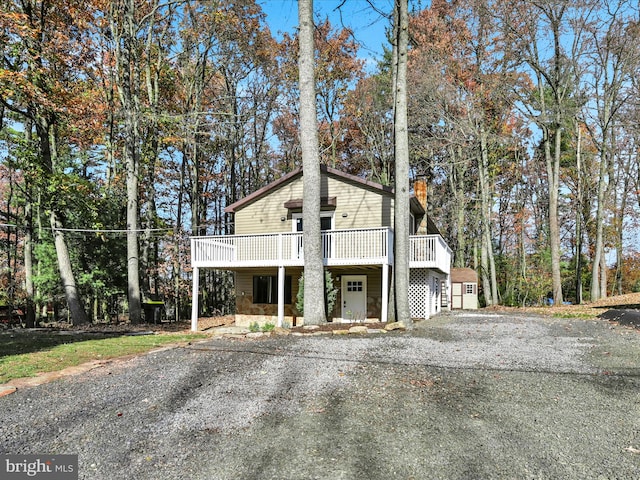 view of front of property