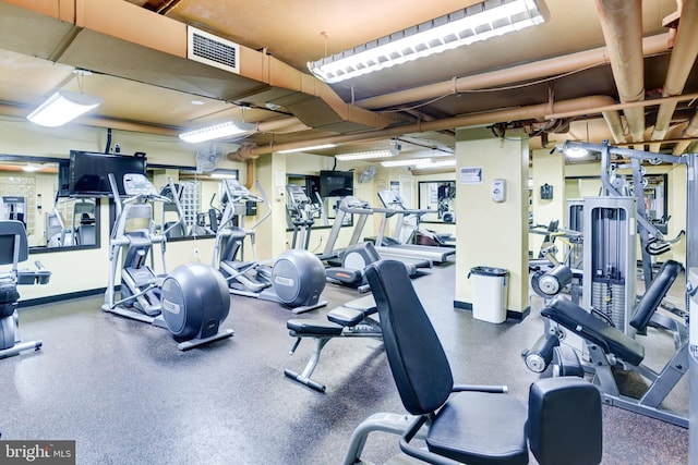 view of exercise room