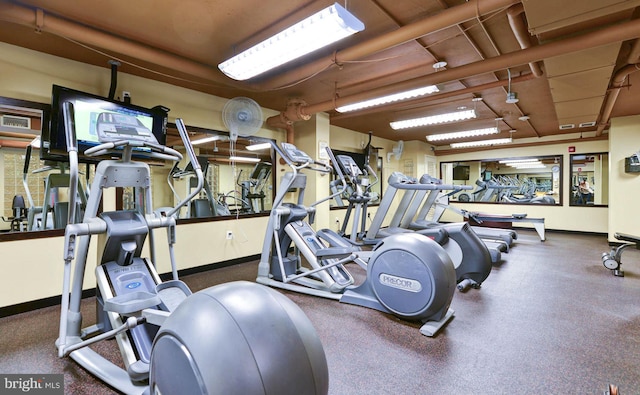 view of workout area