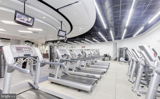 view of gym