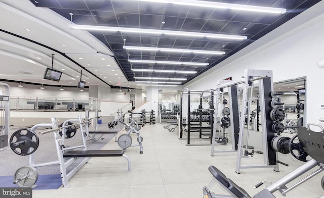 view of gym