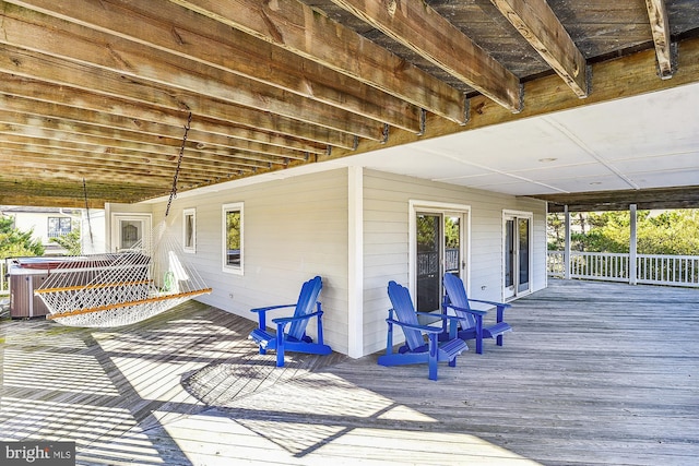 view of wooden terrace