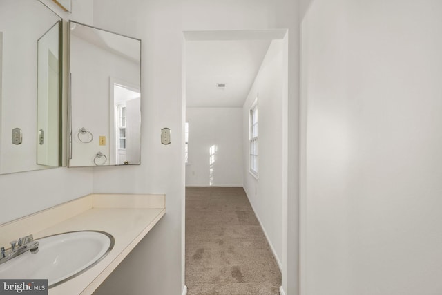 bathroom with vanity