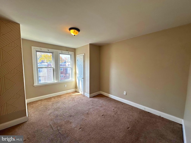 view of carpeted empty room