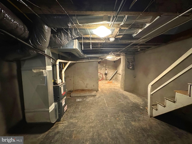 view of basement