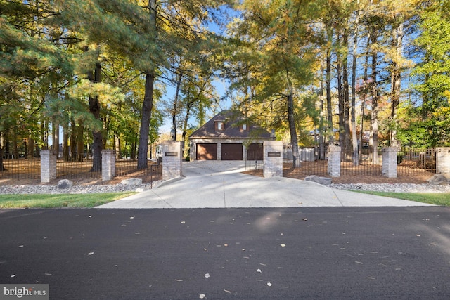 view of front of home featuring a garage