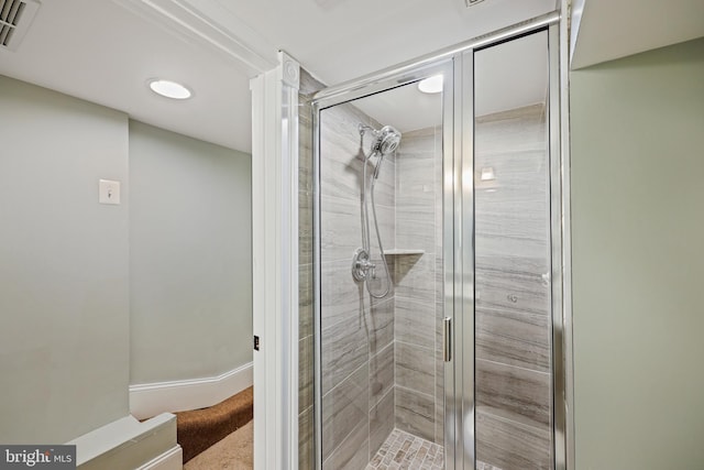 bathroom with walk in shower