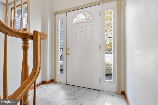 view of entrance foyer