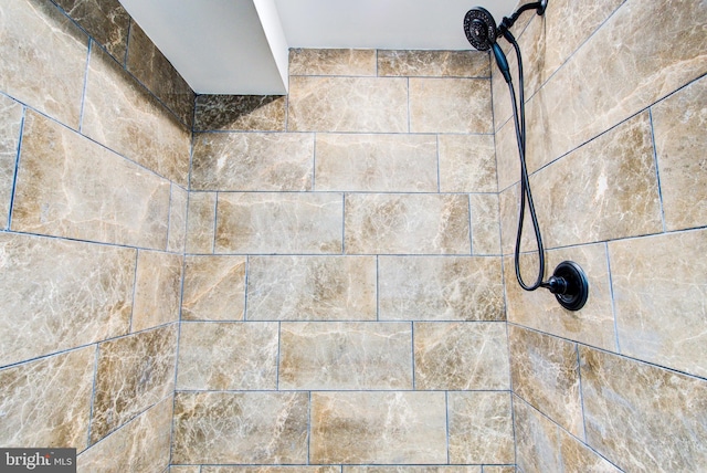 details with tiled shower