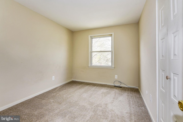 view of carpeted empty room