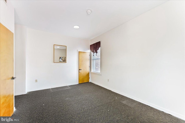 view of carpeted empty room