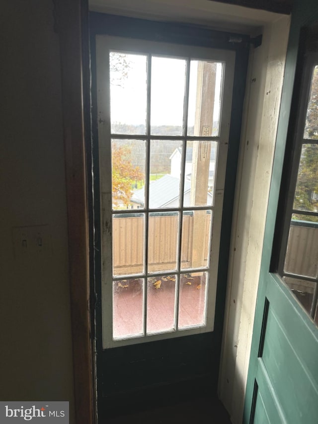 view of doorway to outside