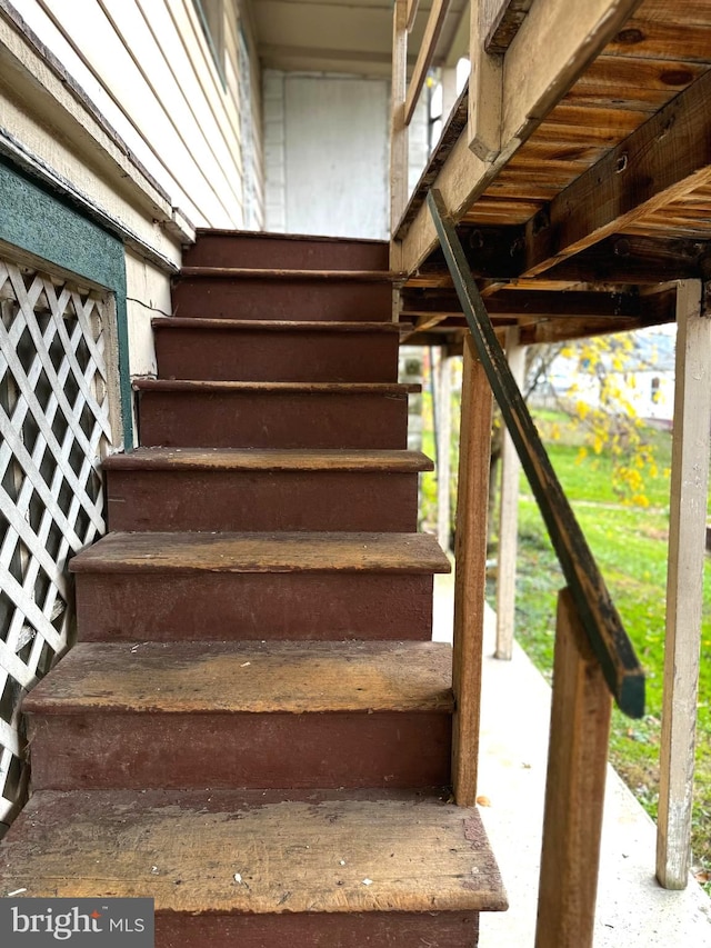 view of stairs