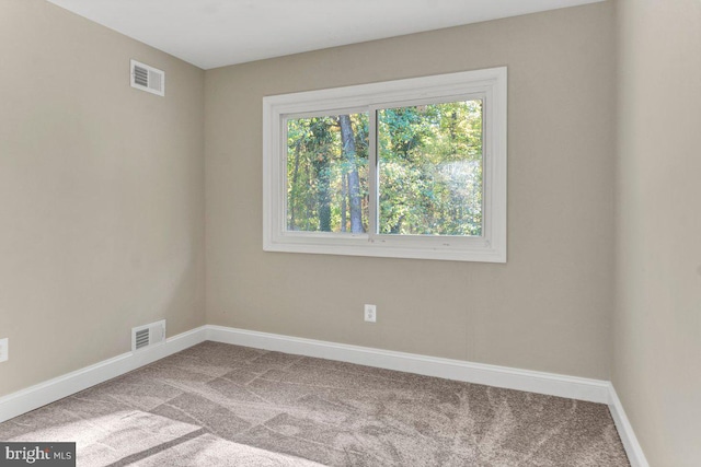 view of carpeted empty room