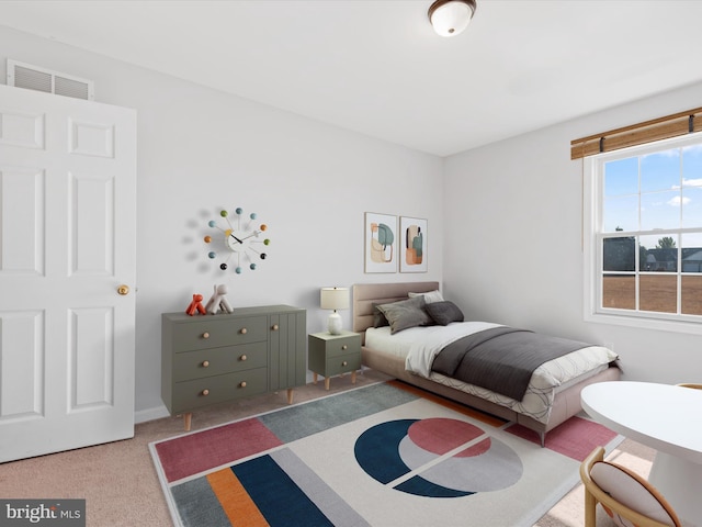 bedroom featuring carpet flooring