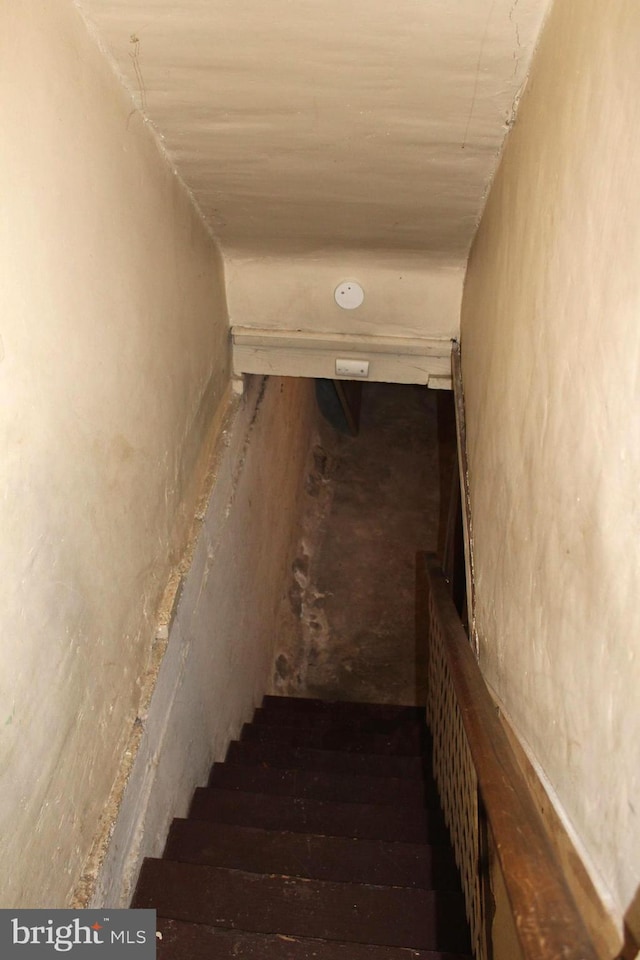 view of stairway