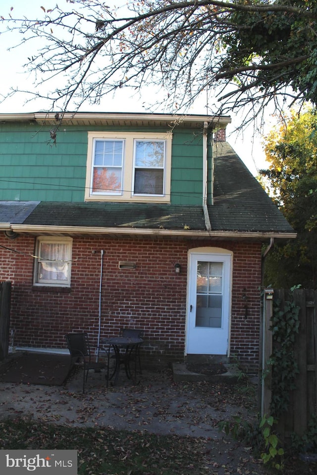 view of rear view of house