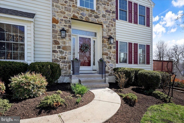 view of entrance to property