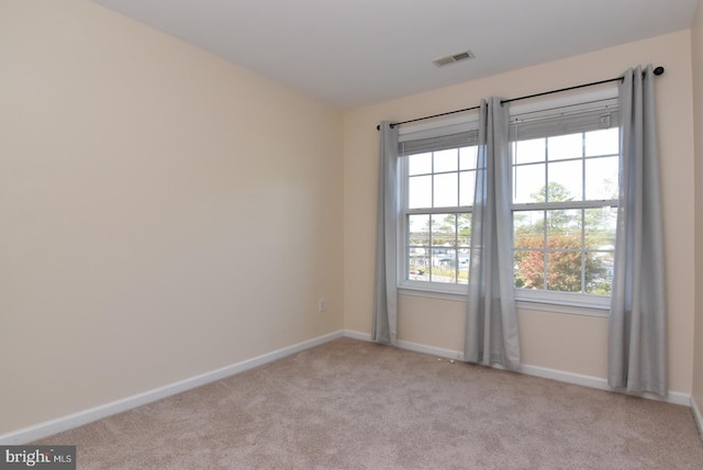 carpeted empty room with a healthy amount of sunlight