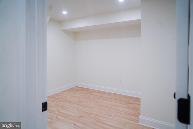 interior space featuring light hardwood / wood-style flooring