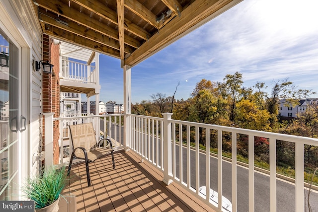 view of balcony