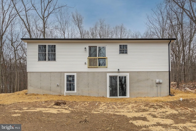 view of rear view of house