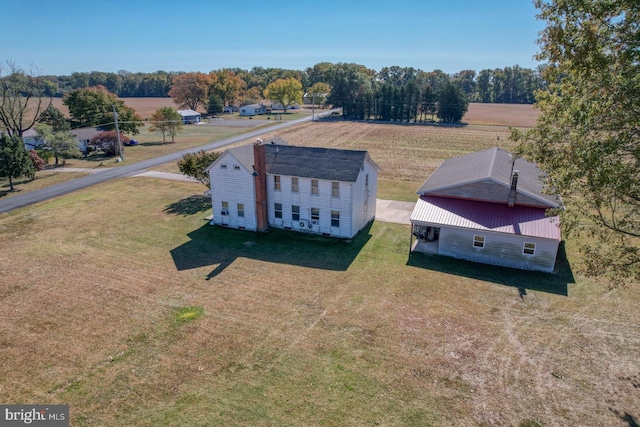 bird's eye view featuring a rural view