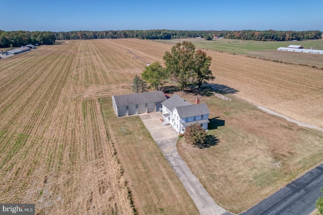 drone / aerial view featuring a rural view