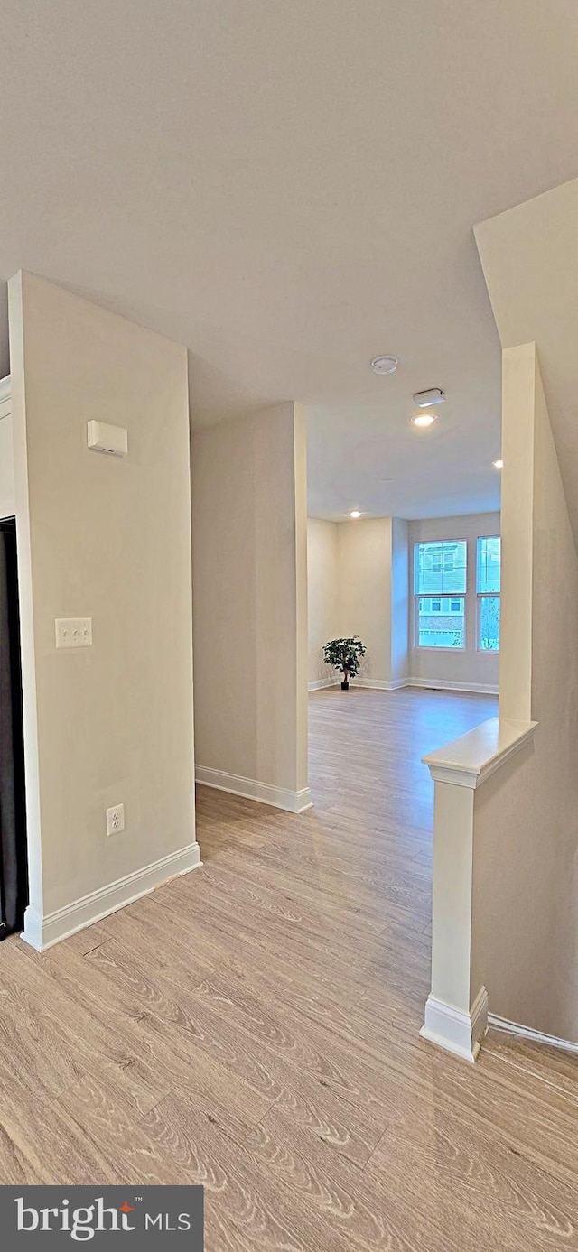 interior space featuring light hardwood / wood-style floors