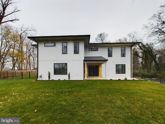 5005 Ravensworth Rd, Annandale, VA 22003 - rear view of property featuring a standing seam roof and metal roof