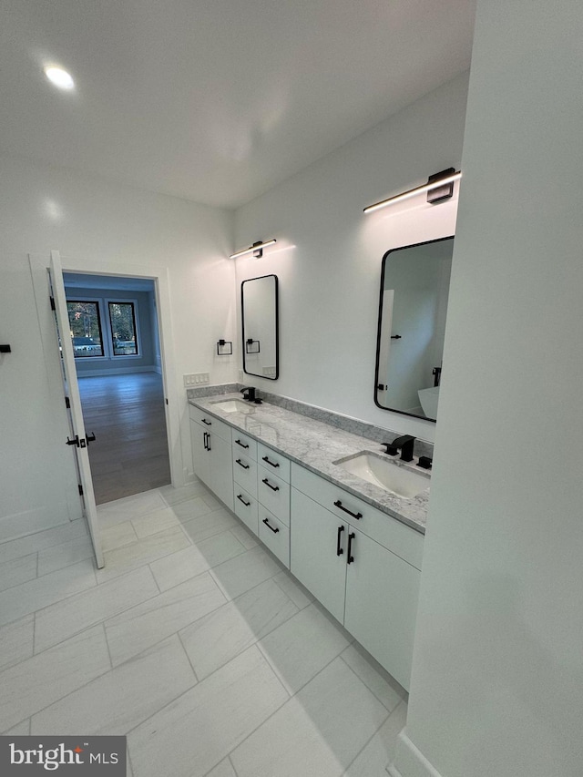 bathroom featuring vanity