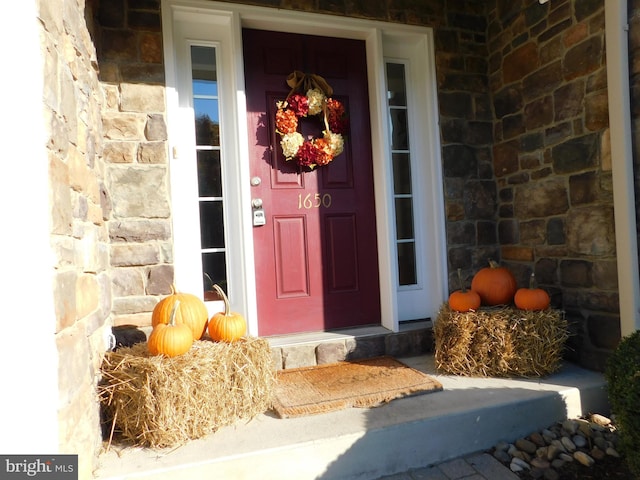 view of entrance to property