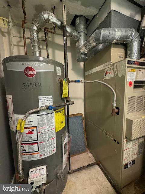 utilities featuring water heater