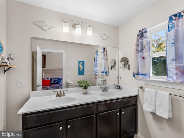 bathroom featuring vanity